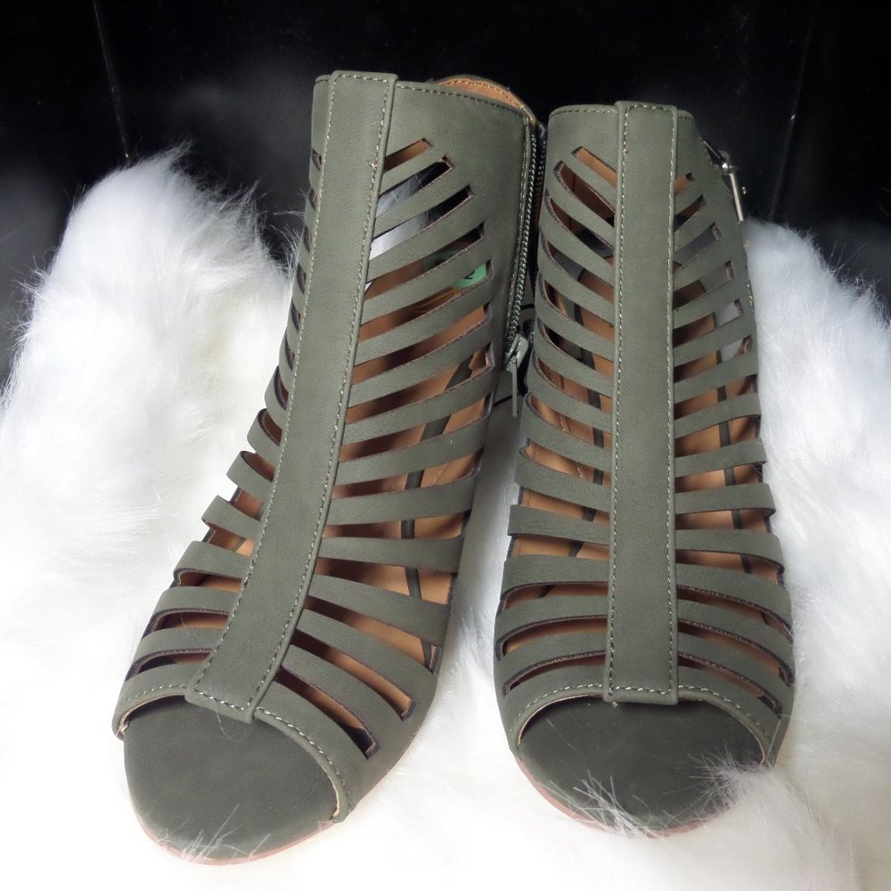 Delicious Peeptoe Ankle Booties